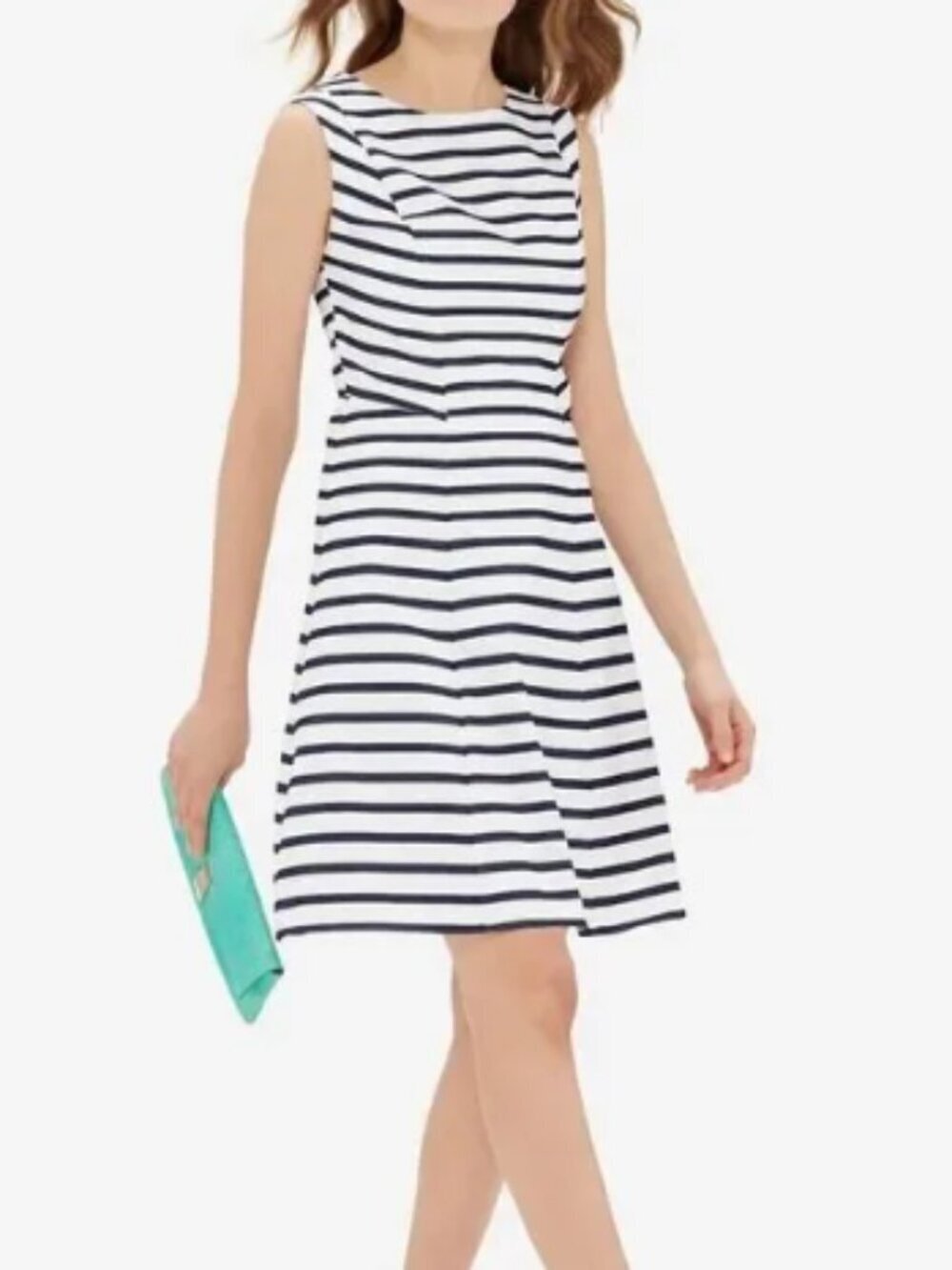 The Limited Navy Blue & White Stripe Sheath Dress NWT Size 14